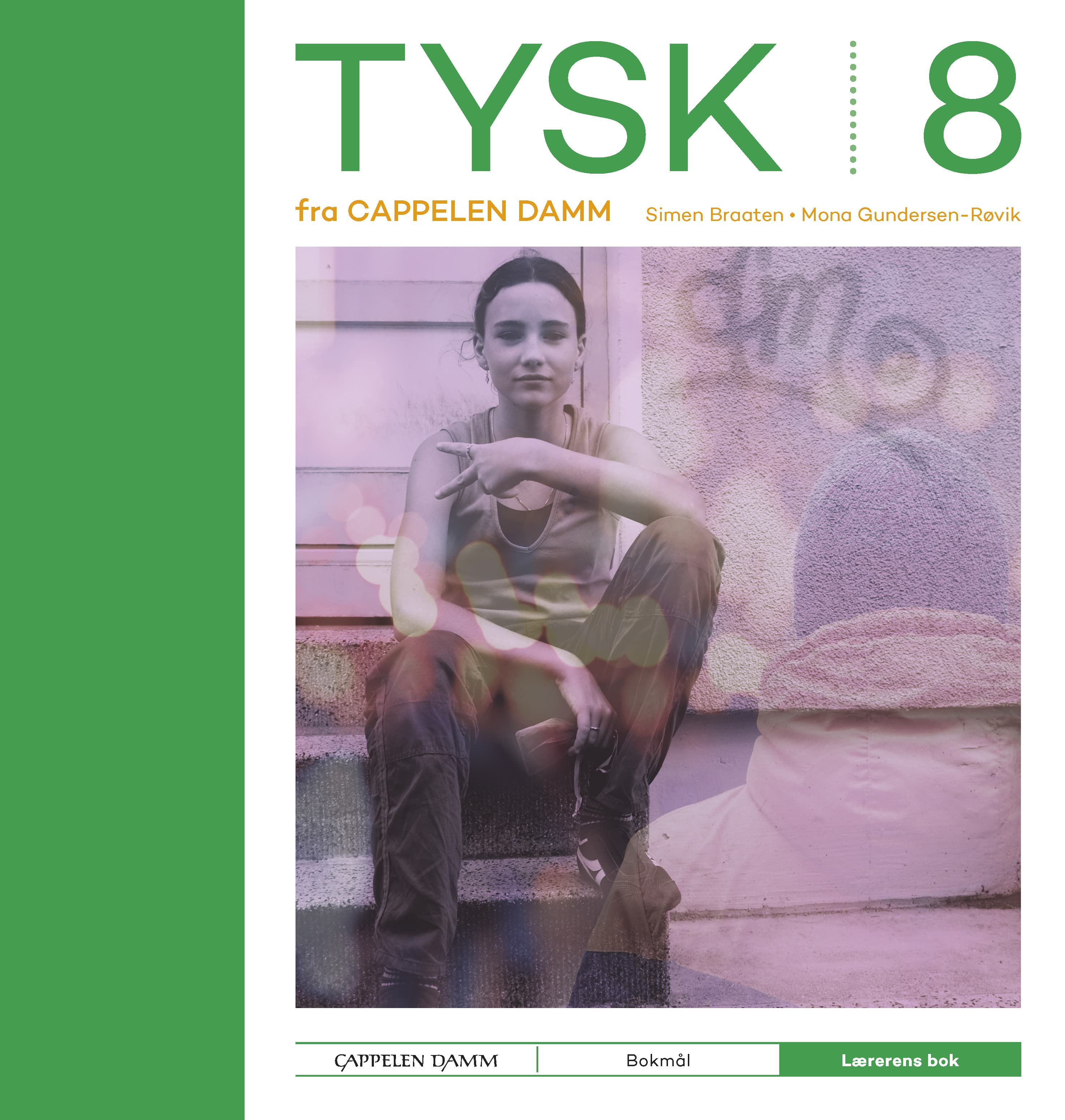 Omslag Tysk 8 fra Cappelen Damm Lærerens bok av Simen Braaten og Mona Gundersen-Røvik (Innbundet)