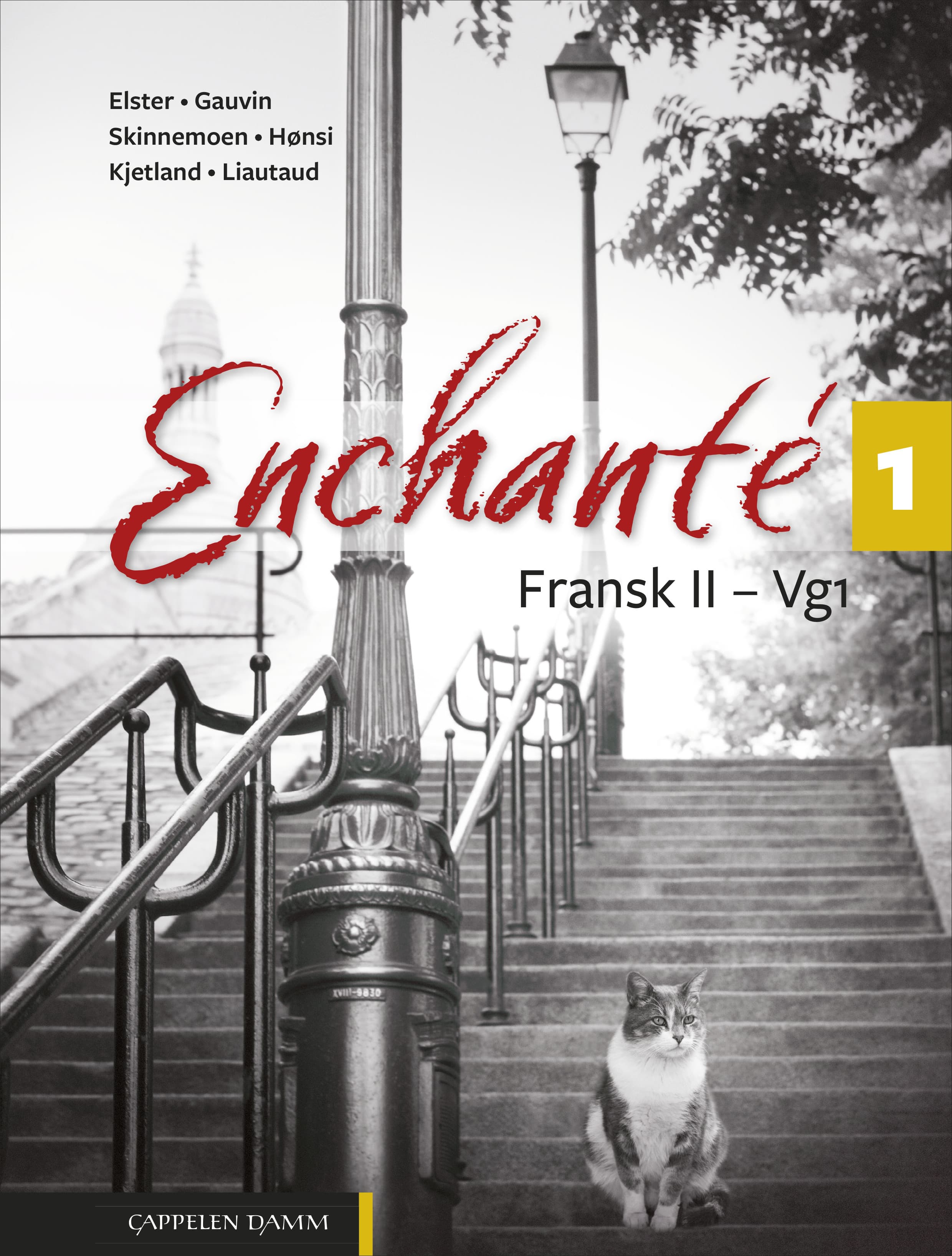 Omslag Enchanté 1 Nynorsk (LK20) av Clélia Elster, Maria Gauvin, Siri Skinnemoen, Hilda Hønsi, Claire Kjetland og Sébastien Liautaud (Innbundet)