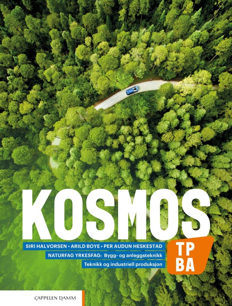 Omslag Kosmos TP, BA (2020) av Siri Halvorsen, Arild Boye og Per Audun Heskestad (Heftet)