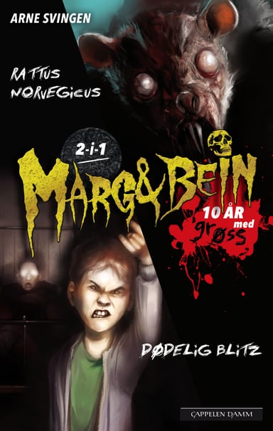 Omslag av "Marg&Bein: 2i1 Dødelig blitz og Rattus Norvegicus"