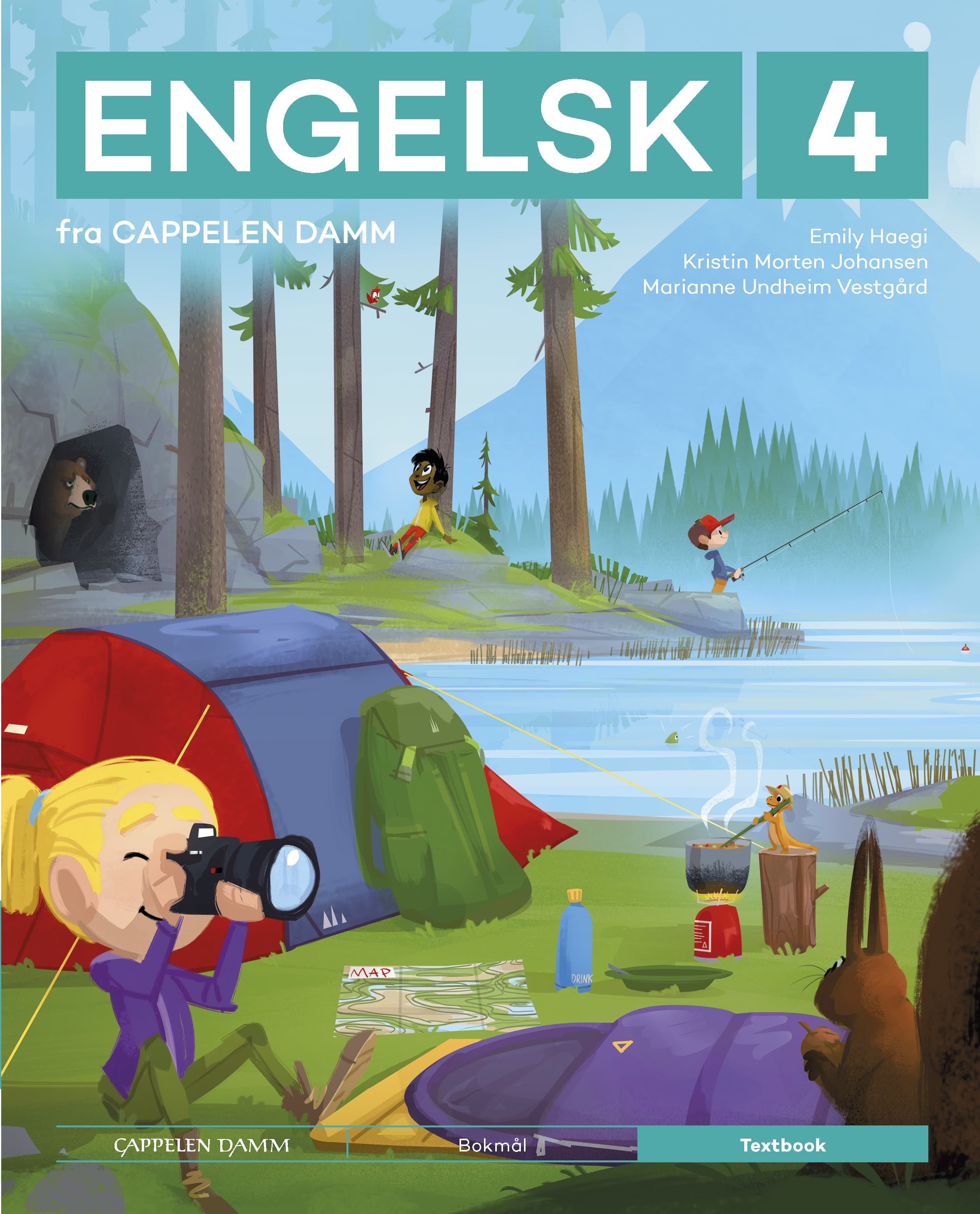 Omslag Engelsk 4 fra Cappelen Damm Textbook av Kristin Morten Johansen, Marianne Undheim Vestgård og Emily Haegi (Innbundet)