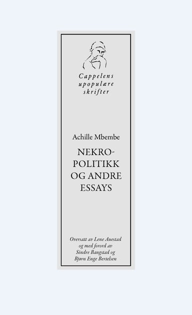 Omslag av "Nekropolitikk og andre essays"