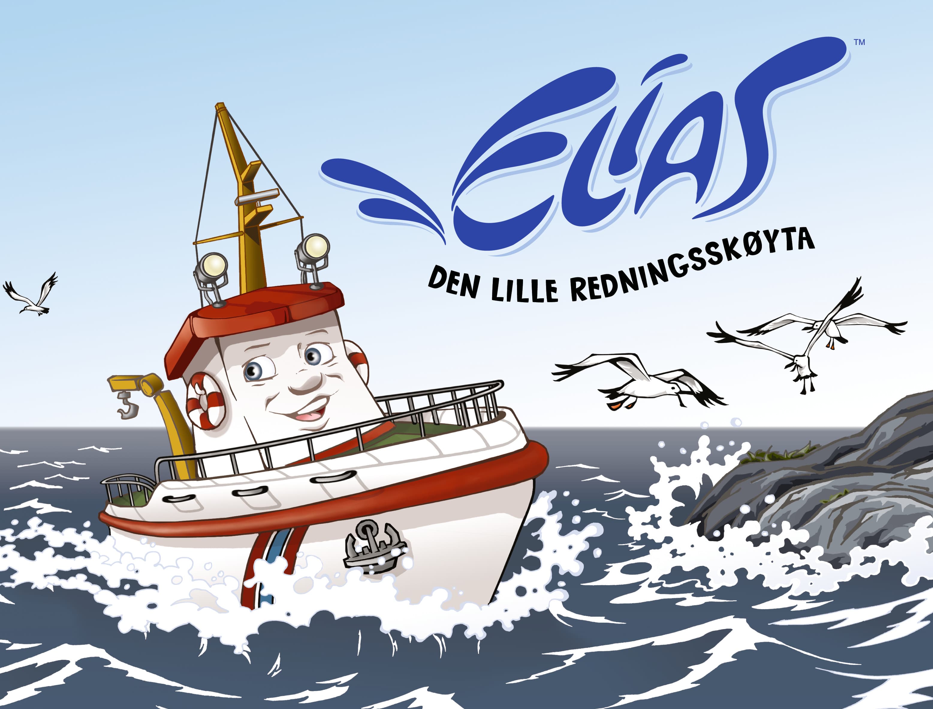 Omslag Elias - den lille redningsskøyta av Filmkameratene A/S (Innbundet)