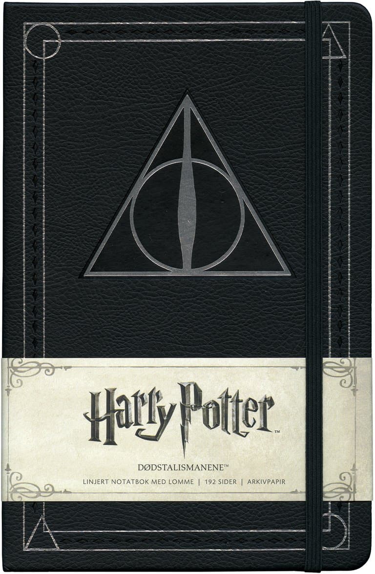 Omslag Harry Potter Dødstalismanene linjert notatbok (Innbundet)
