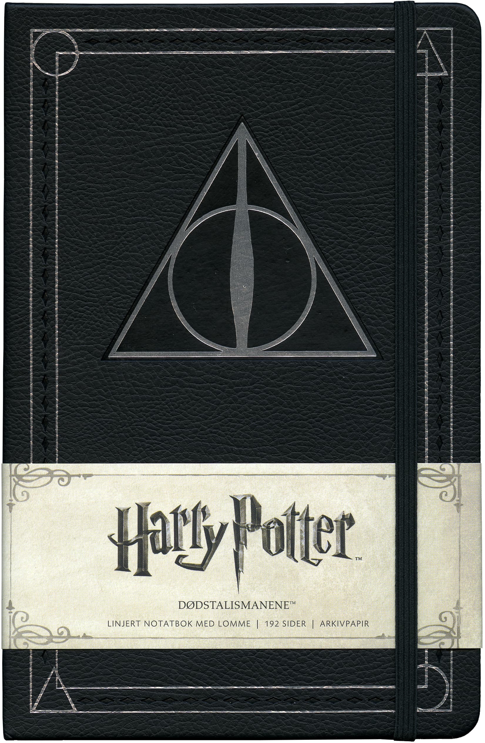 Omslag Harry Potter Dødstalismanene linjert notatbok (Innbundet)
