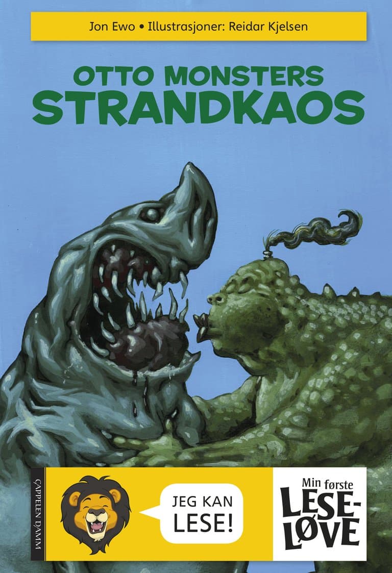 Omslag Min første leseløve - Otto Monsters strandkaos av Jon Ewo (Ebok)