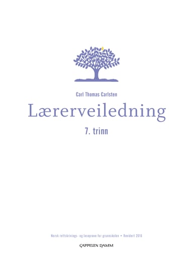 Omslag av "Lærerveiledning 7.trinn"