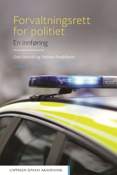 Omslag av "Forvaltningsrett for politiet. En innføring"