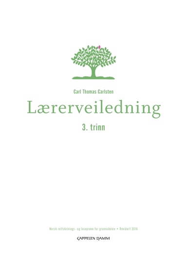 Omslag av "Lærerveiledning 3.trinn"