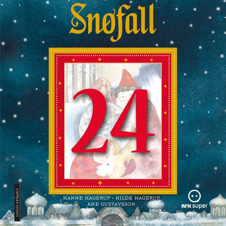 Omslag Snøfall 24. desember av Hanne Hagerup og Hilde Hagerup (Lydbok)