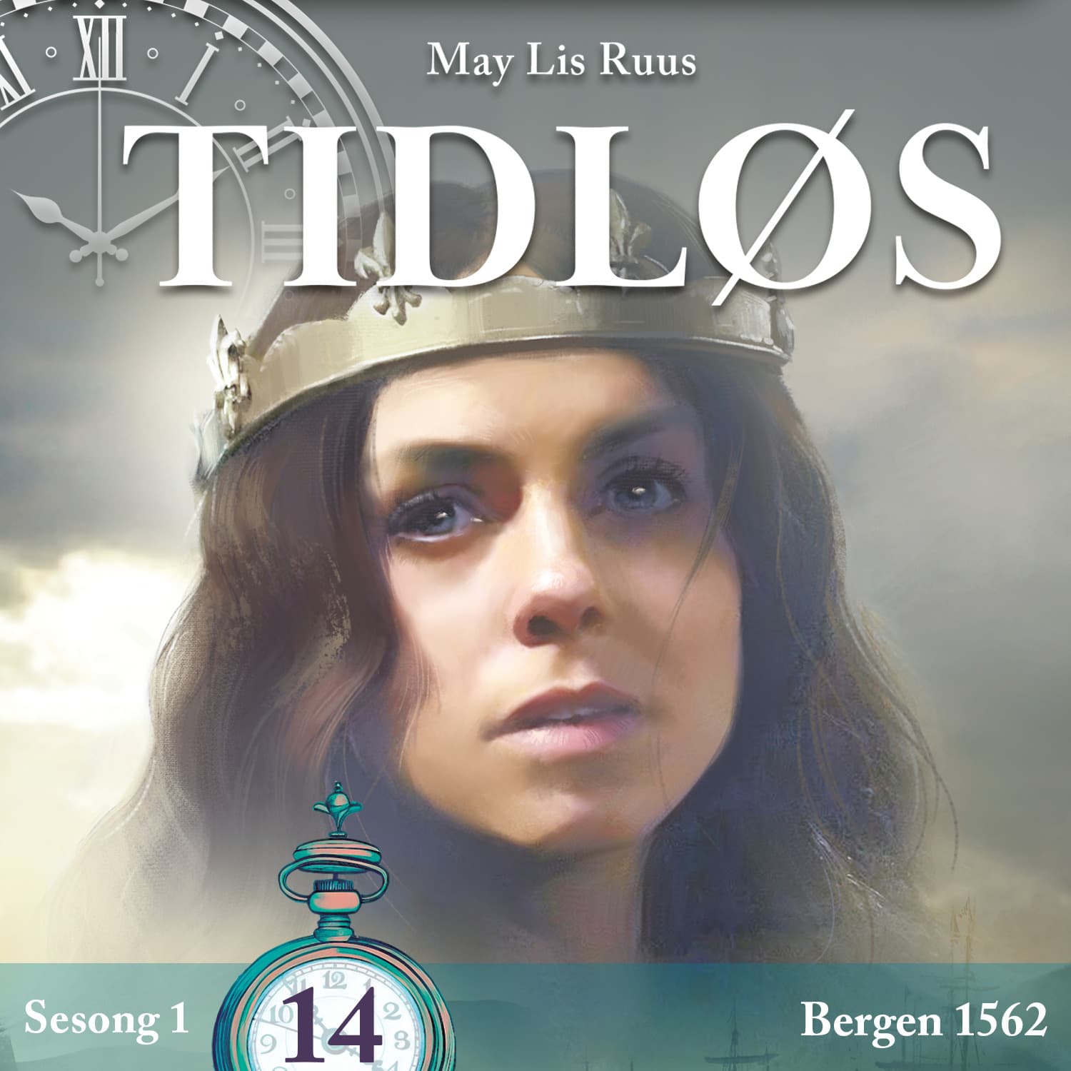 Omslag Bergen 1562 av May Lis Ruus (Lydbok)