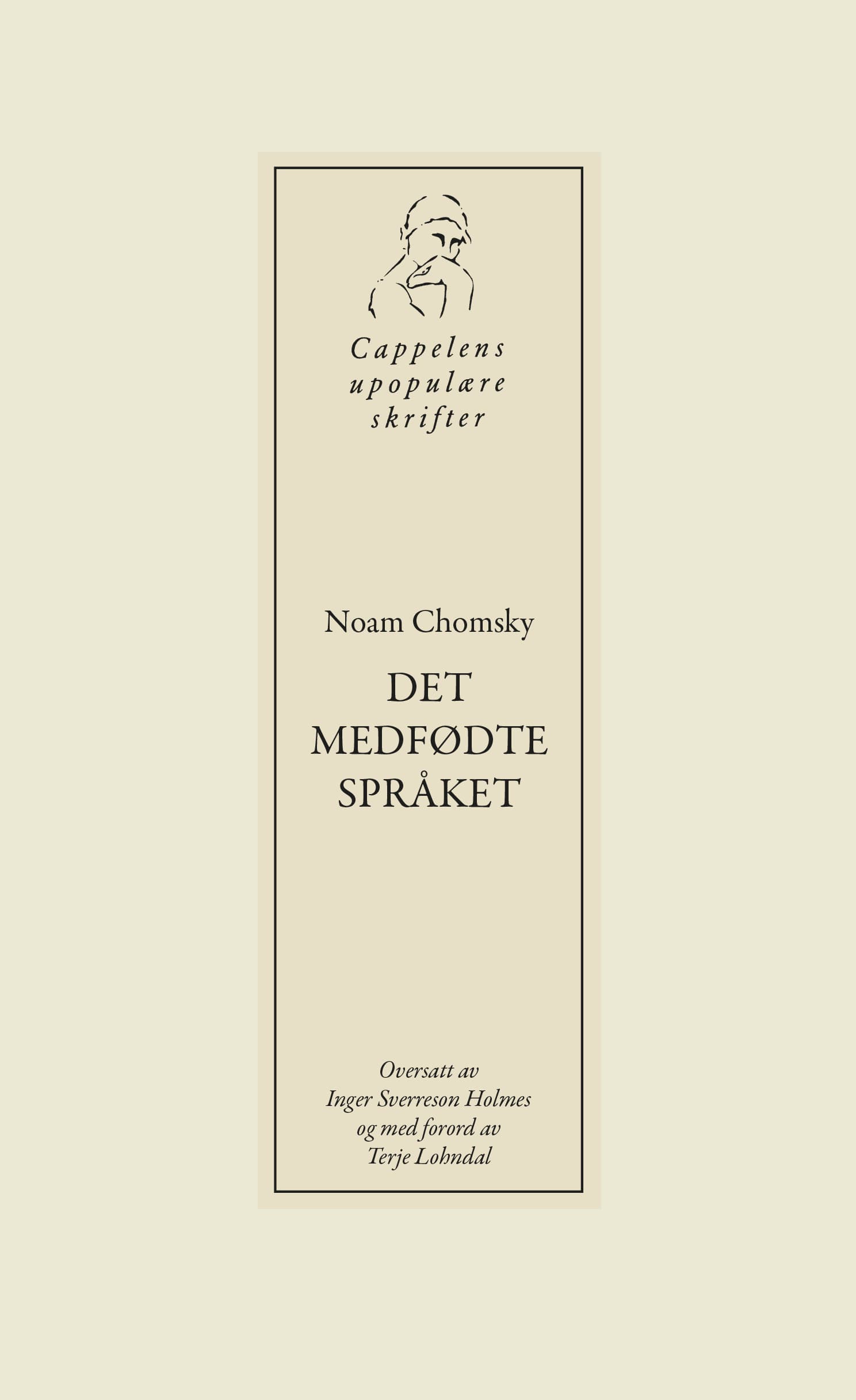 Omslag Det medfødte språket av Noam Chomsky (Heftet)