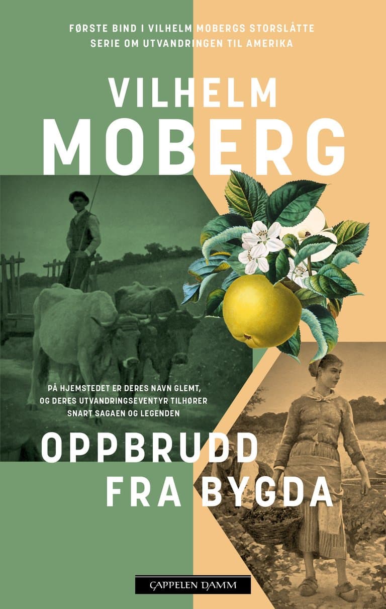 Omslag Oppbrudd fra bygda av Vilhelm Moberg (Heftet)