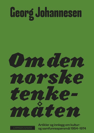 Omslag av "Om den norske tenkemåten"