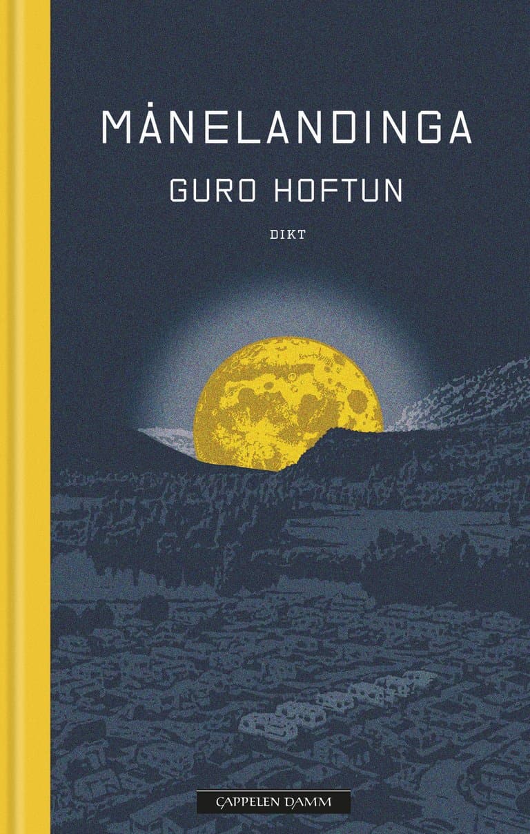Omslag Månelandinga av Guro Hoftun (Ebok)