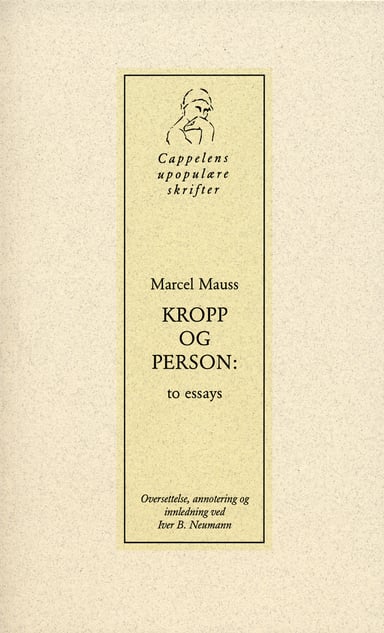 Omslag av "Kropp og person - To essays"