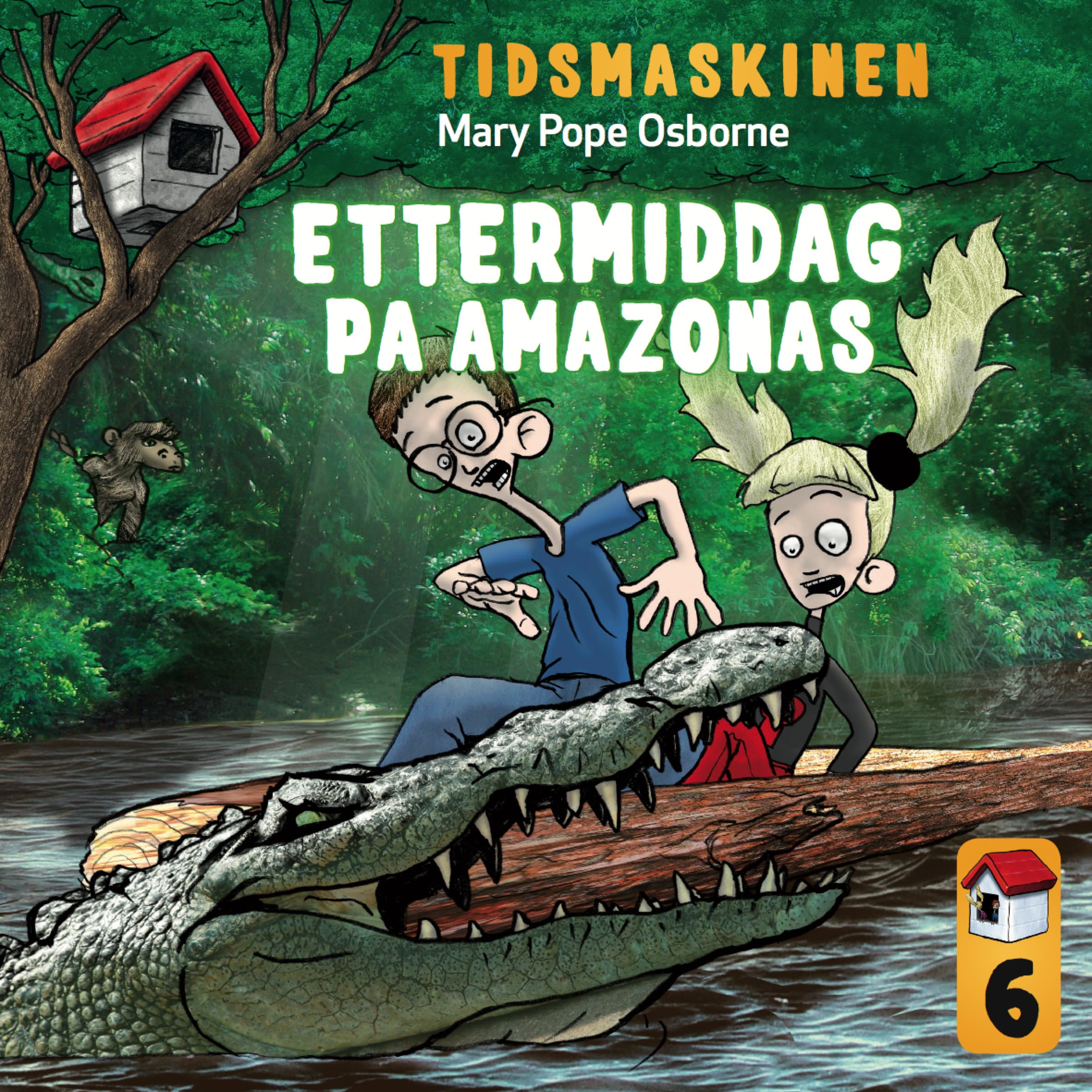 Omslag Ettermiddag på Amazonas av Mary Pope Osborne (Lydbok)