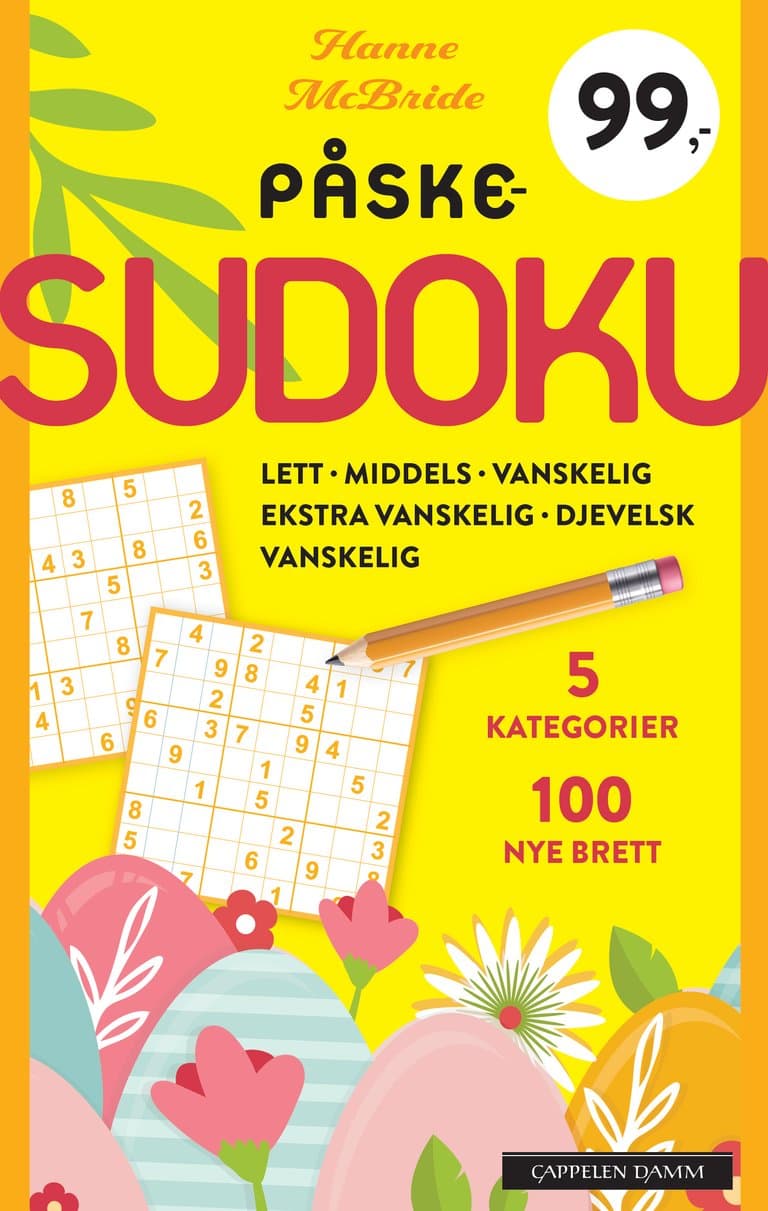 Omslag Påskesudoku av Hanne McBride (Heftet)