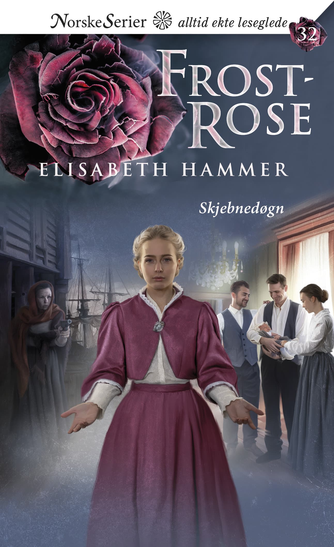 Omslag Skjebnedøgn av Elisabeth Hammer (Ebok)