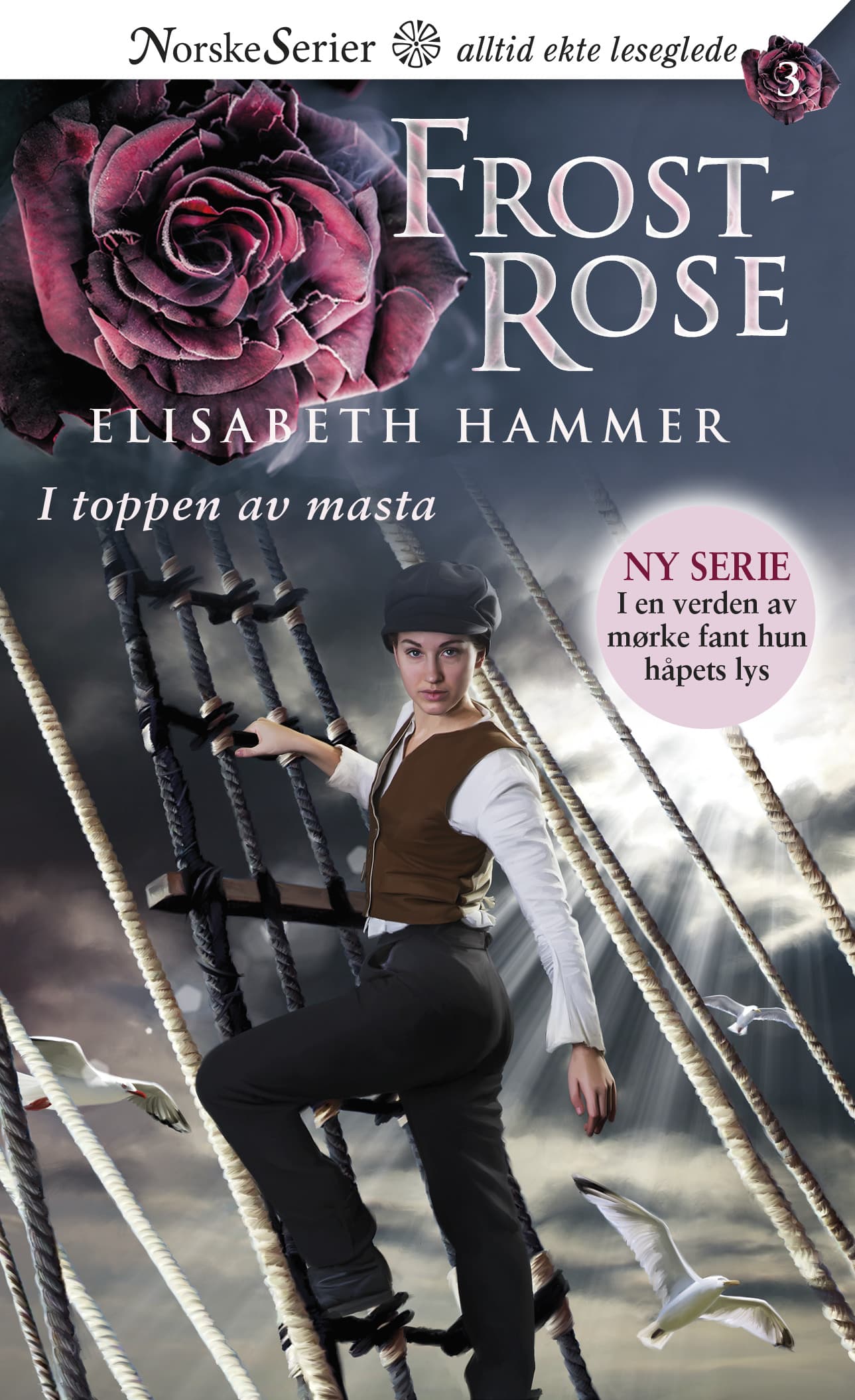 Omslag I toppen av masta av Elisabeth Hammer (Heftet)