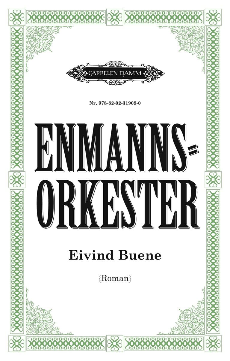Omslag Enmannsorkester av Eivind Buene (Innbundet)