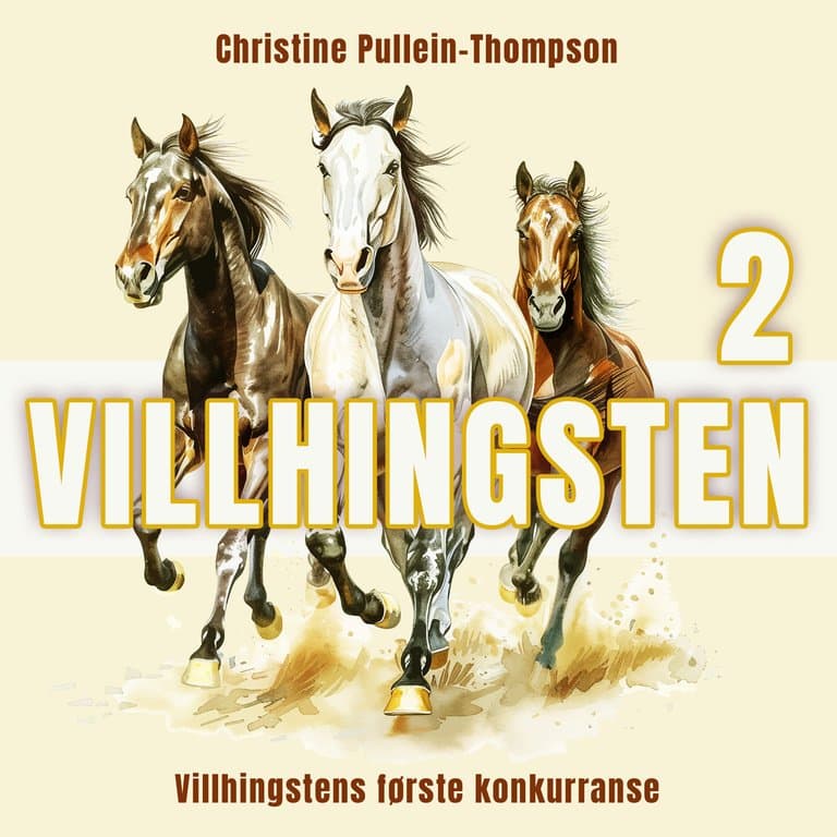 Omslag Villhingstens første konkurranse av Christine Pullein-Thompson (Lydbok)