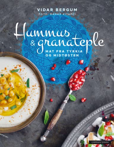 Hummus og granateple
