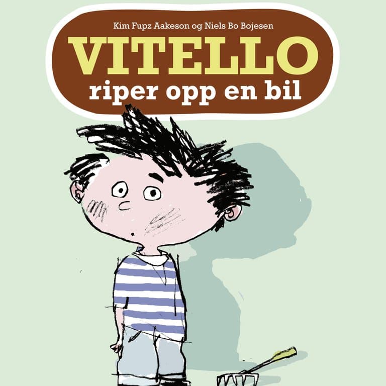 Omslag Vitello riper opp en bil av Kim Fupz Aakeson (Lydbok)