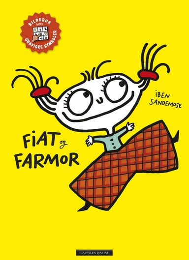 Omslag av "Fiat og Farmor (med grafiske symboler, ASK)"