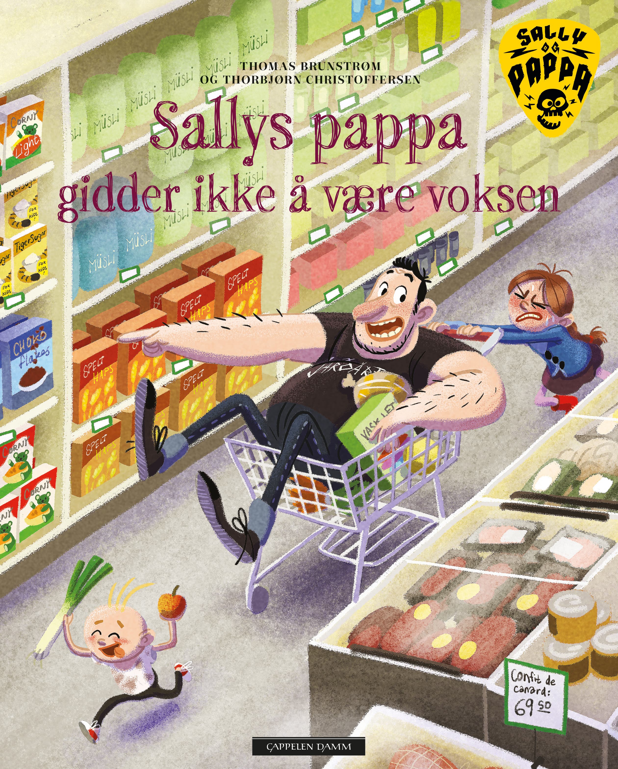 Omslag Sallys pappa gidder ikke å være voksen av Thomas Brunstrøm (Ebok)