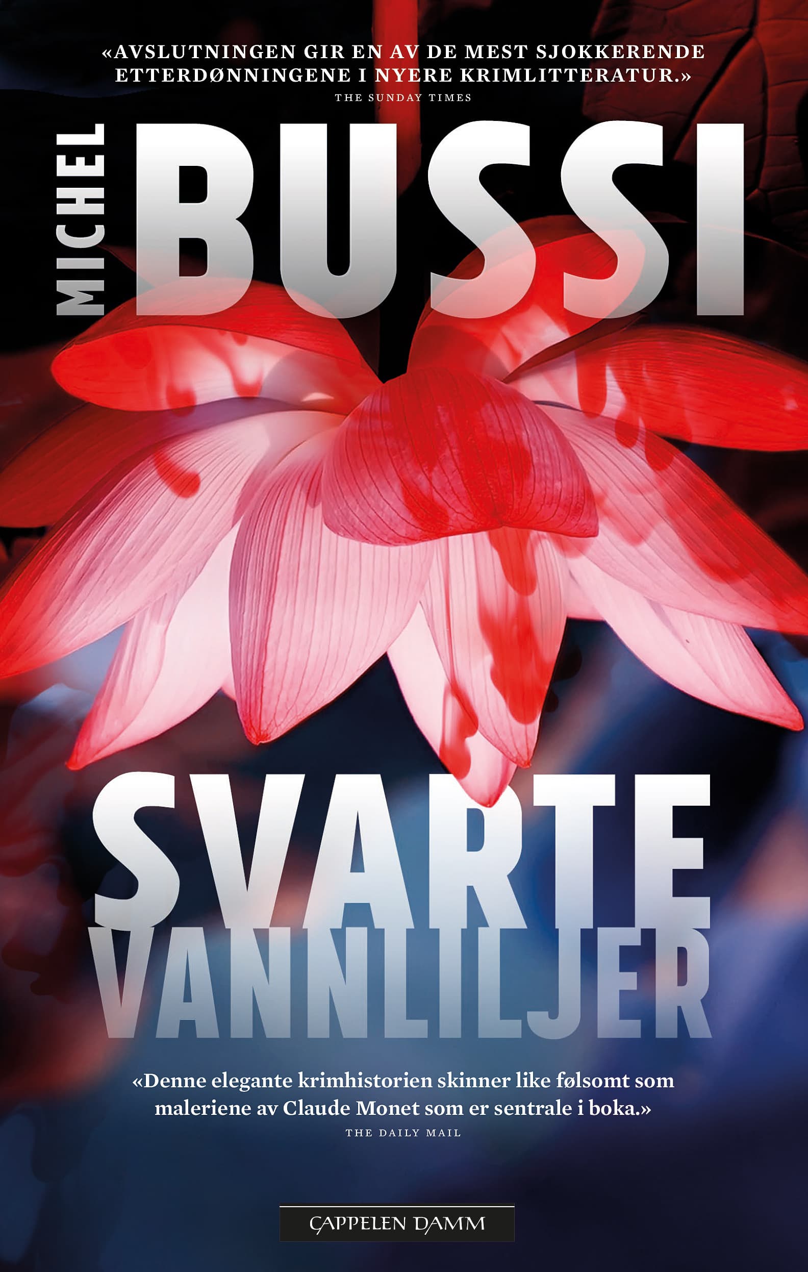 Omslag Svarte vannliljer av Michel Bussi (Innbundet)
