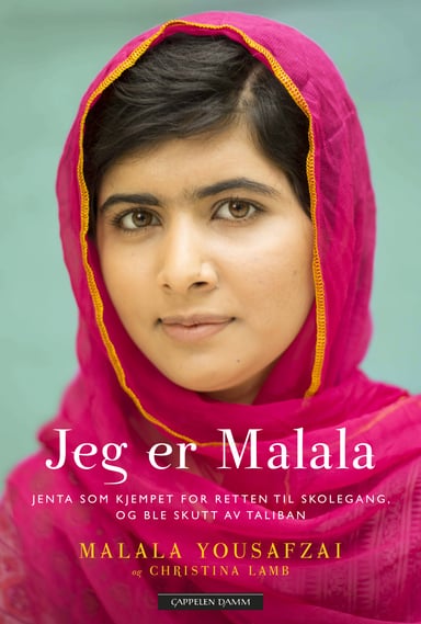 Omslag av "Jeg er Malala"