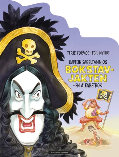 Kaptein Sabeltann og Bokstavjakten - en alfabetbok (figurformet pappbok)