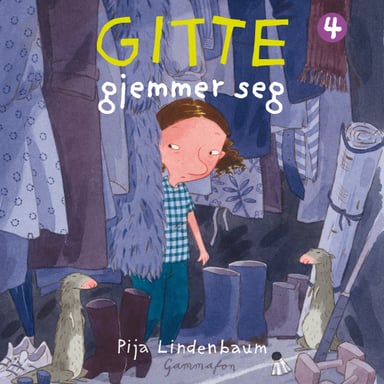 Omslag av "Gitte gjemmer seg"