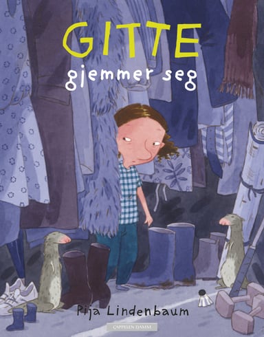 Omslag av "Gitte gjemmer seg"