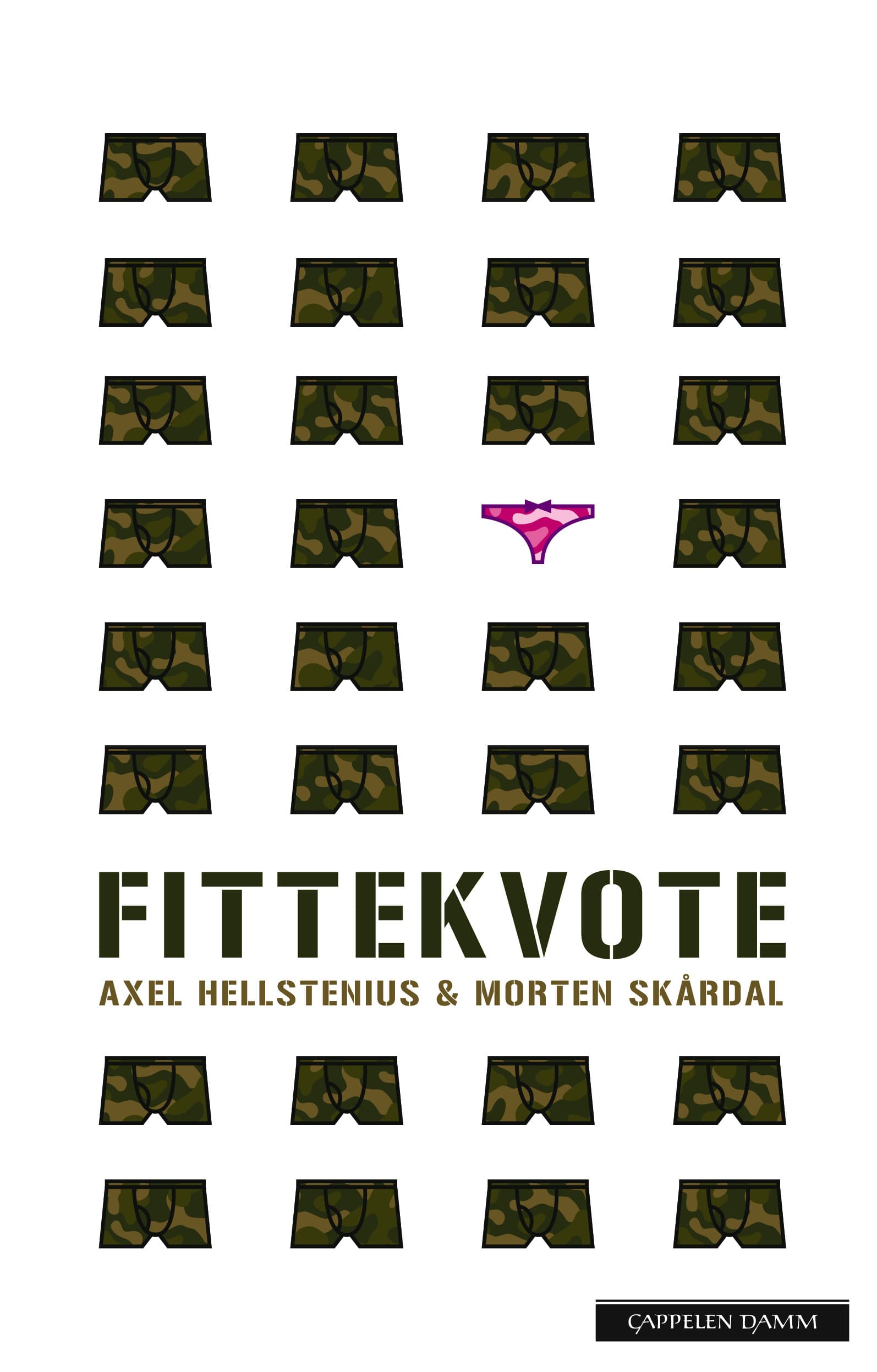 Omslag Fittekvote av Axel Hellstenius og Morten Skårdal (Innbundet)