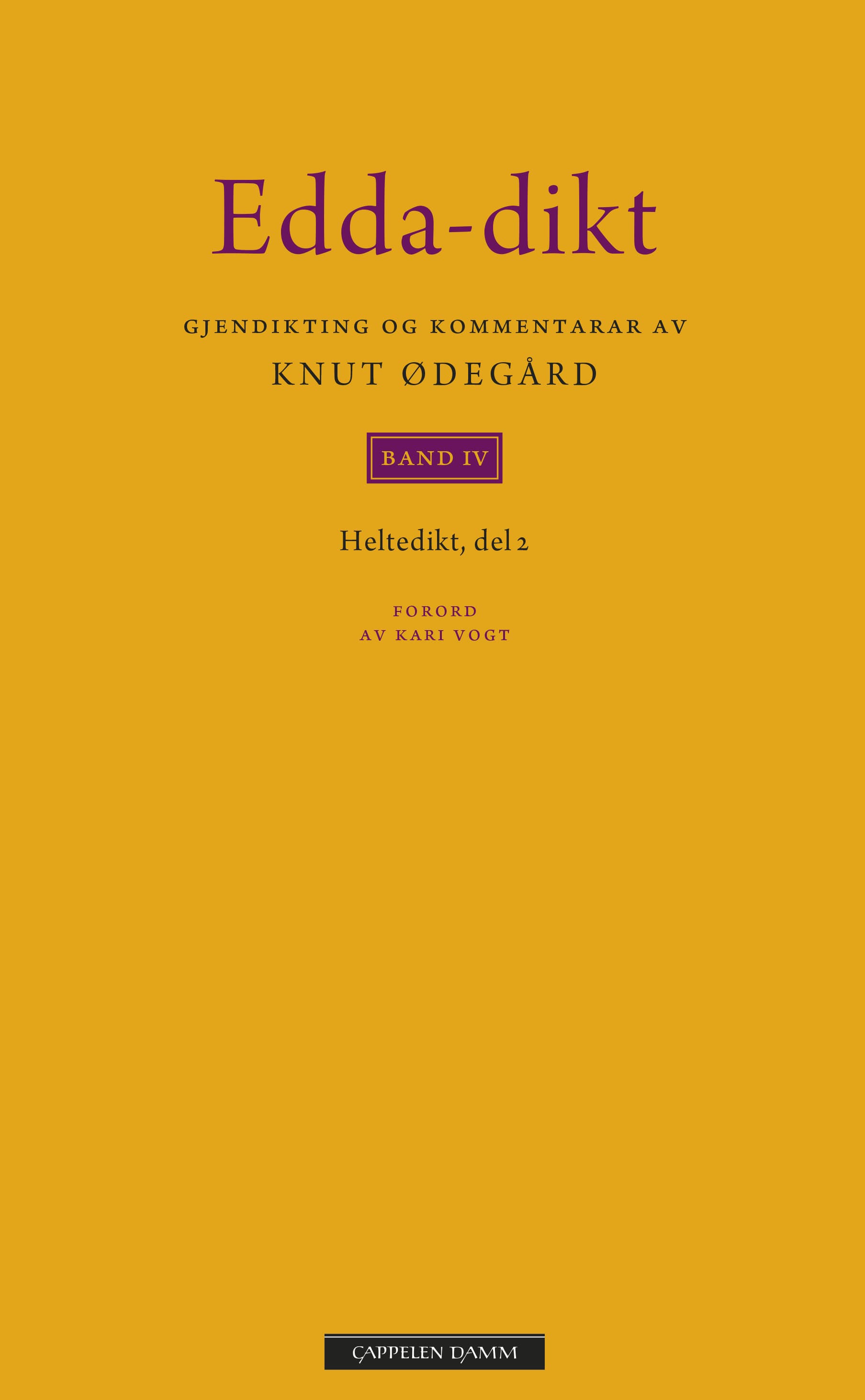 Omslag Edda-dikt Band IV av Knut Ødegård (Ebok)