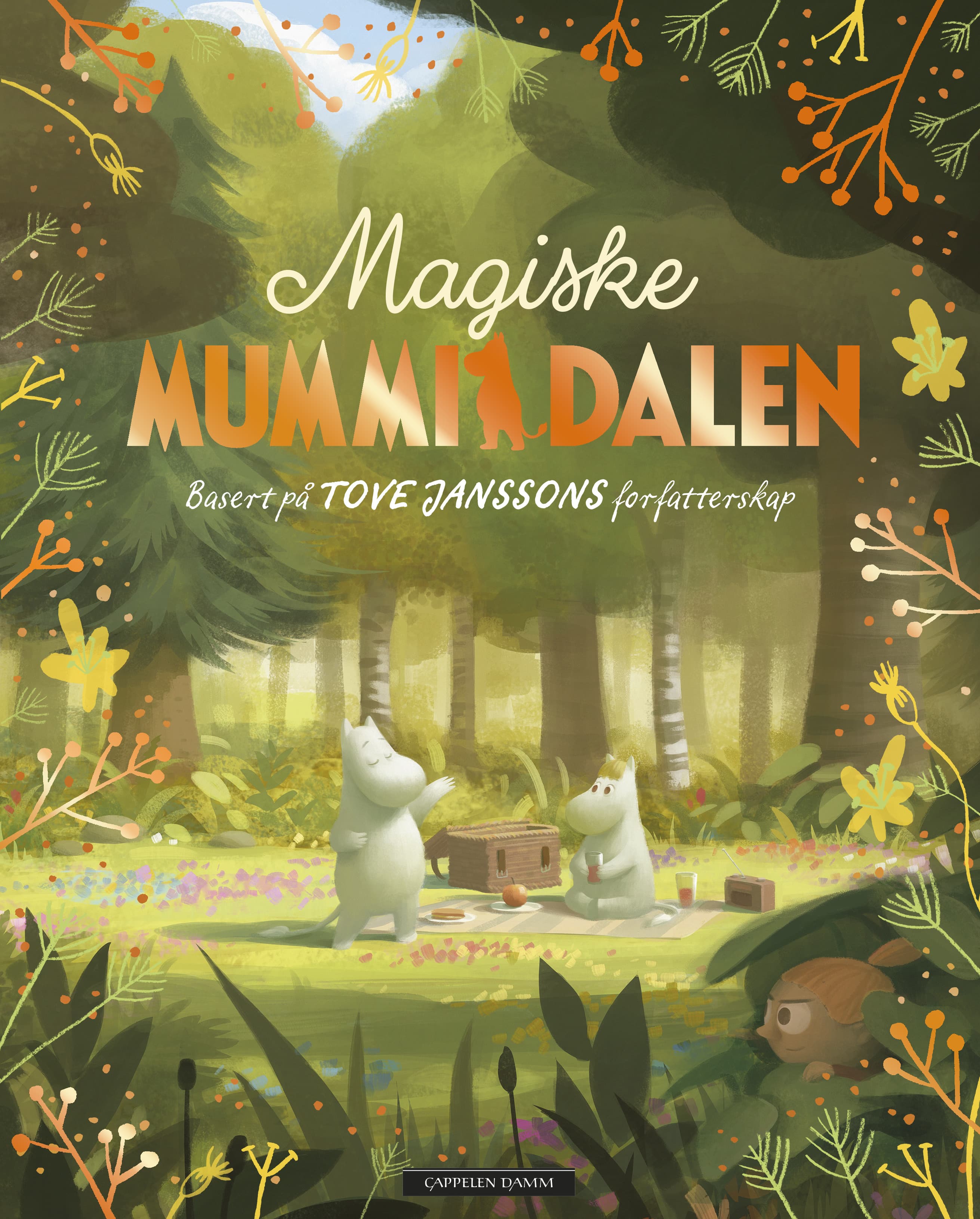 Omslag Magiske Mummidalen av Tove Jansson og Amanda Li (Innbundet)