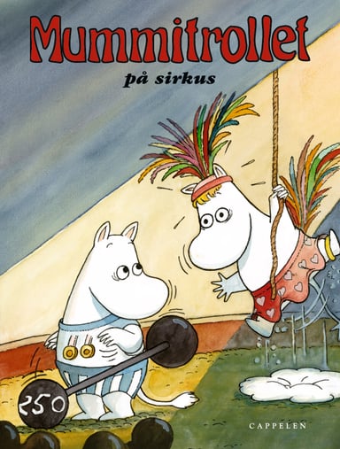 Omslag av "Mummitrollet på sirkus"