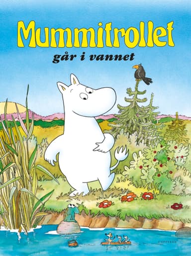 Mummitrollet går i vannet