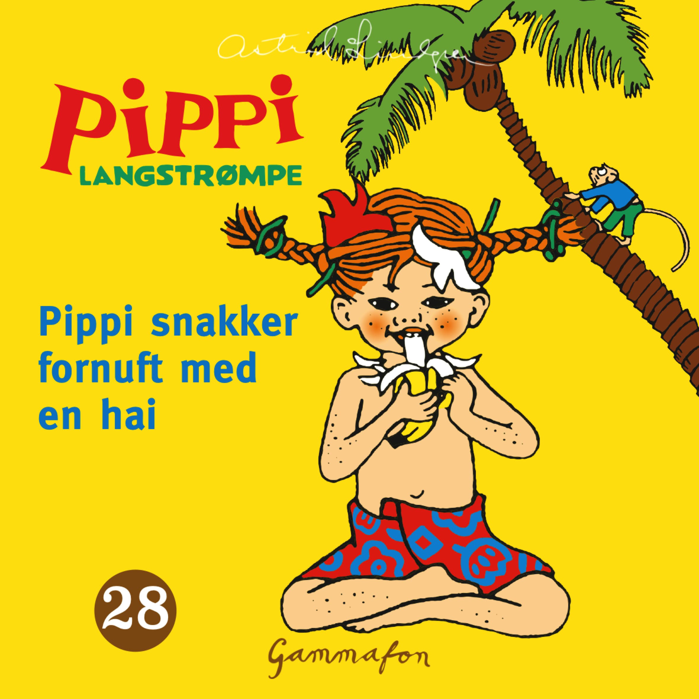 Omslag Pippi snakker fornuft med en hai av Astrid Lindgren (Lydbok)