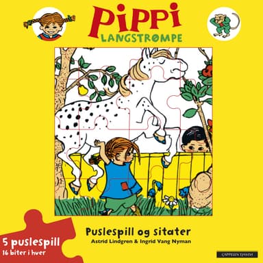 Pippi Langstrømpe Puslespillbok og sitater
