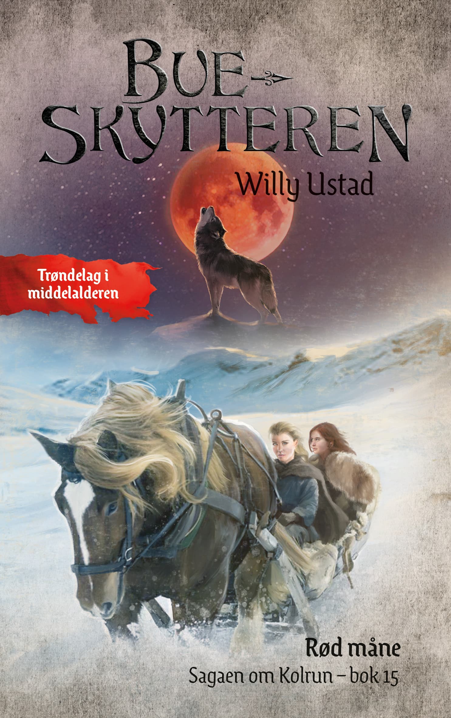 Omslag Rød måne av Willy Ustad (Ebok)