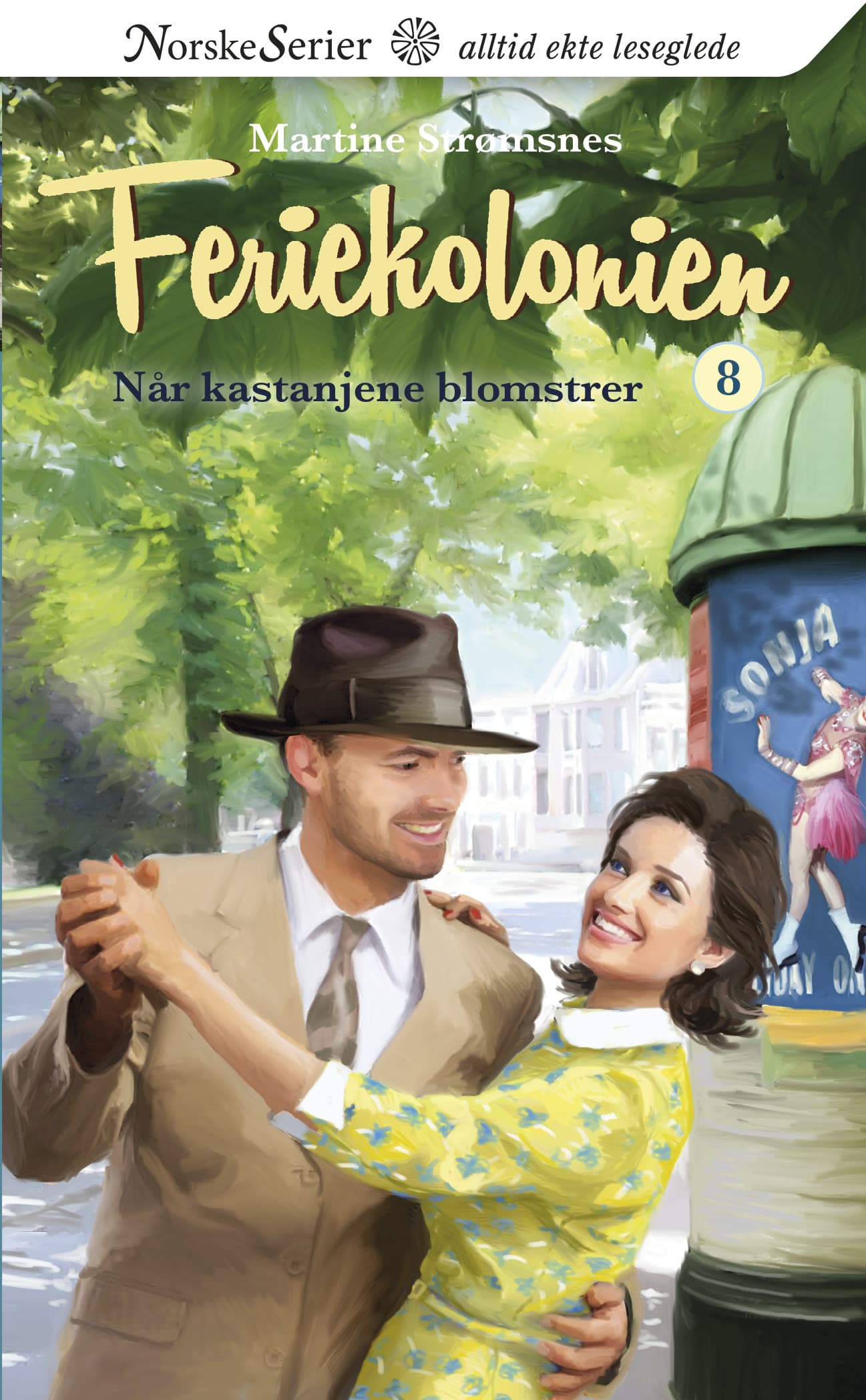 Omslag Når kastanjene blomstrer av Martine Strømsnes (Heftet)