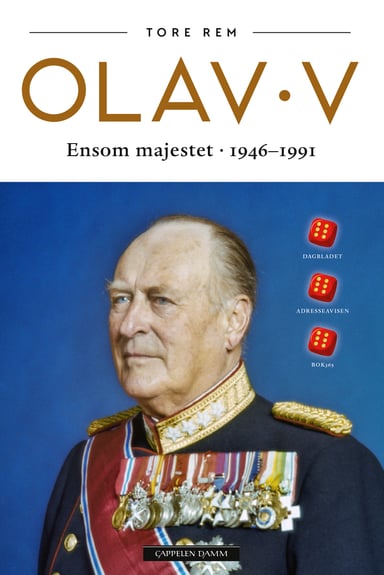 Omslag av "Olav V. Ensom majestet"