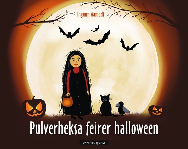 Omslag Pulverheksa feirer halloween av Ingunn Aamodt (Innbundet)