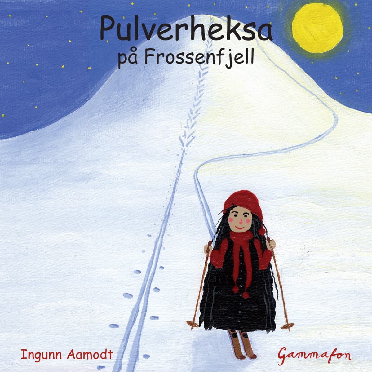 Omslag Pulverheksa på Frossenfjell av Ingunn Aamodt (Lydbok)