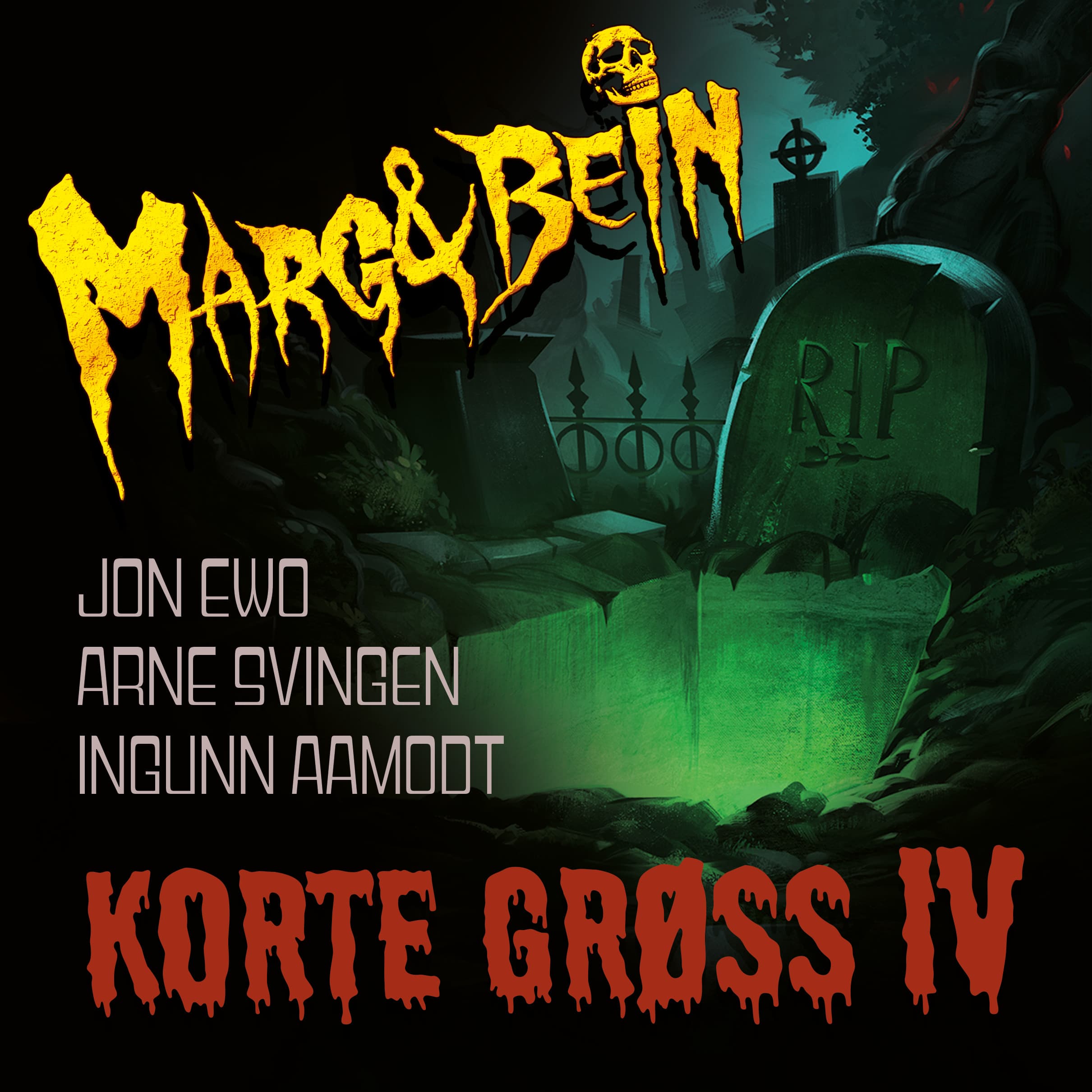 Omslag Korte grøss IV av Arne Svingen, Ingunn Aamodt og Jon Ewo (Lydbok)