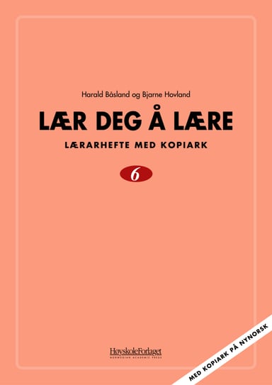 Omslag av "Lær deg å lære 6 nynorsk"