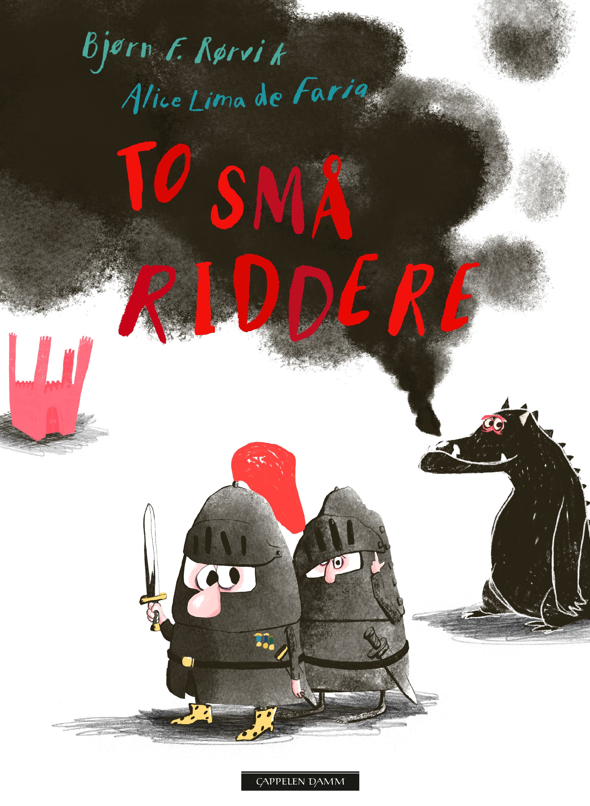 Omslag To små riddere av Bjørn F. Rørvik og Alice Lima de Faria (Ebok)